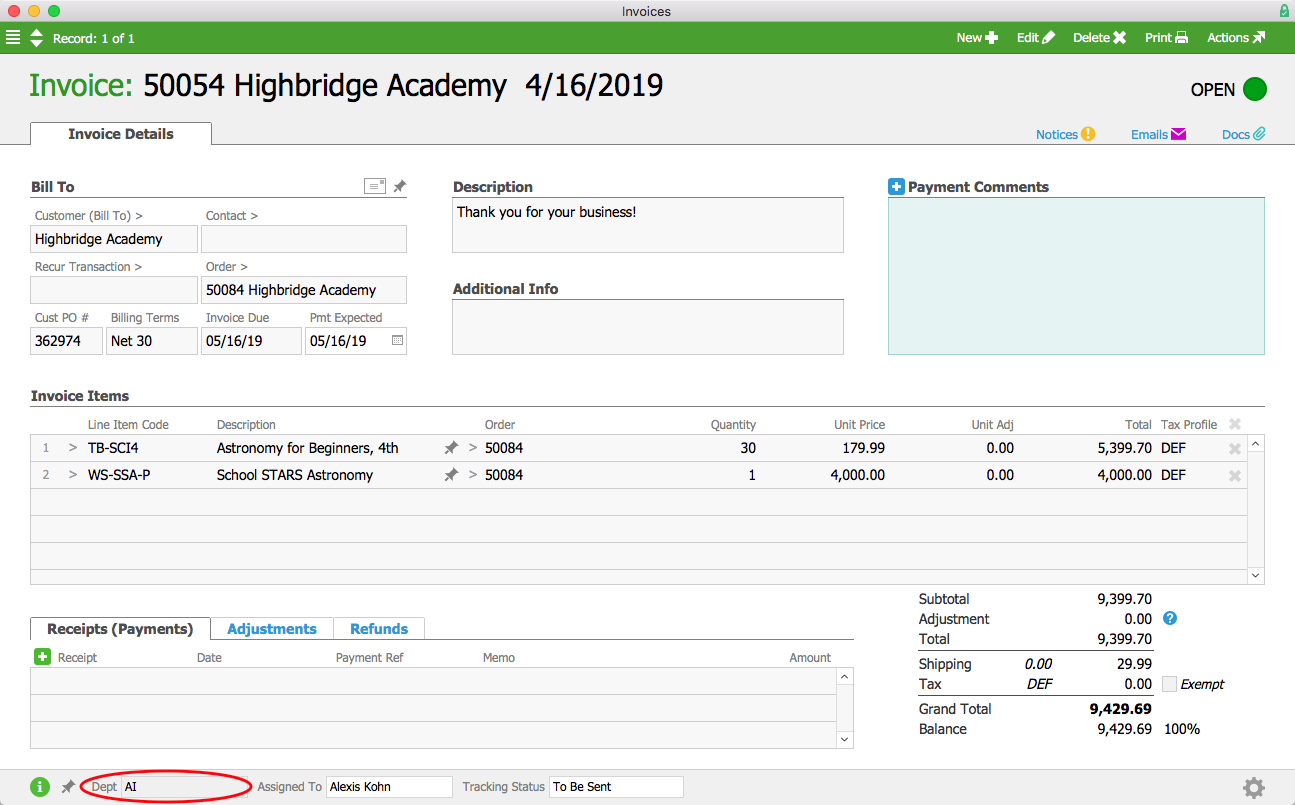 5 Highbridge Invoice-1