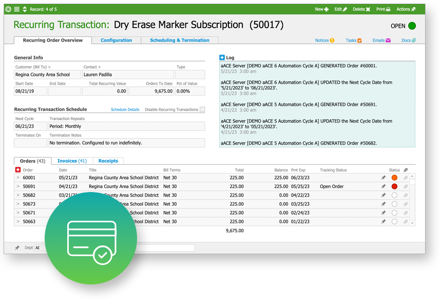 Recurring Transaction Module